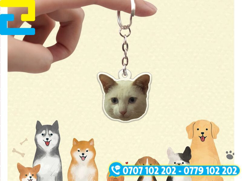 Báo giá in móc khóa thú cưng