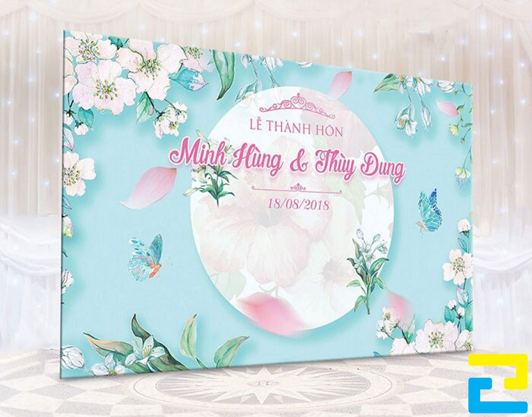 Phông Nền Chụp ảnh đám Cưới Màu Xanh đẹp