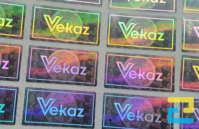 Mẫu tem nhãn in trên decal 7 màu