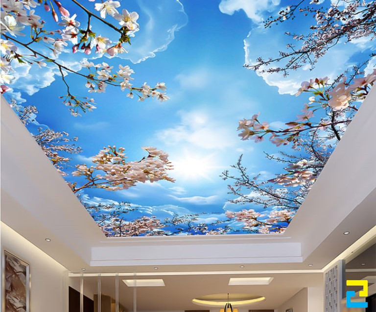 Trần in tranh 3D có độ bền tốt và đạt nhiều tiêu chuẩn cao cấp nếu khách hàng lựa chọn đơn vị thi công uy tín.
