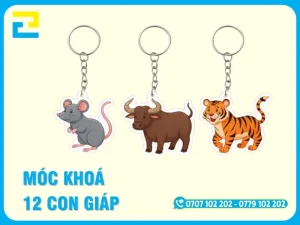 Báo Giá In Móc Khóa 12 Con Giáp, Giao Hàng Nhanh Chóng