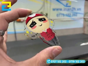Mẫu in móc khoá acrylic hình chibi nhân vật