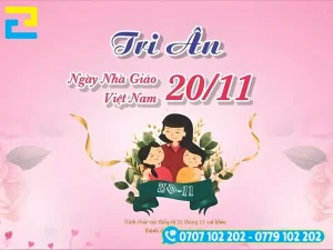 Mẫu banner 20/11 đẹp, ý nghĩa