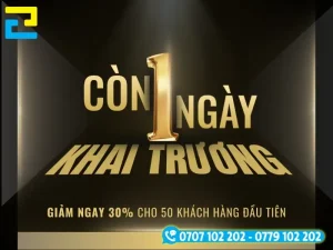 Mẫu banner giảm giá 30% mừng ngày khai trương