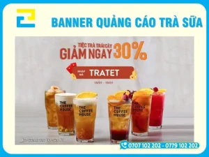 Mẫu banner quảng cáo trà sữa 9