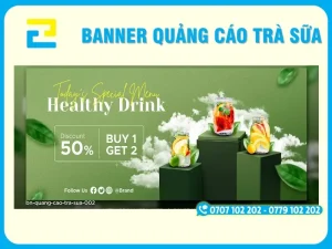 Mẫu banner quảng cáo trà sữa 1