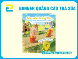 Mẫu banner quảng cáo trà sữa 2