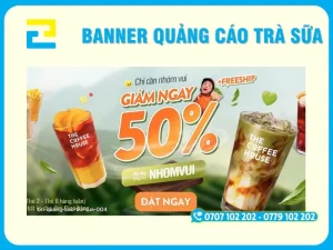 Mẫu banner quảng cáo trà sữa 3