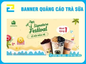 Mẫu banner quảng cáo trà sữa 6