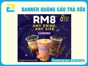 Mẫu banner quảng cáo trà sữa 7