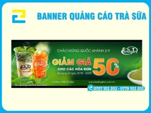 Mẫu banner quảng cáo trà sữa 8
