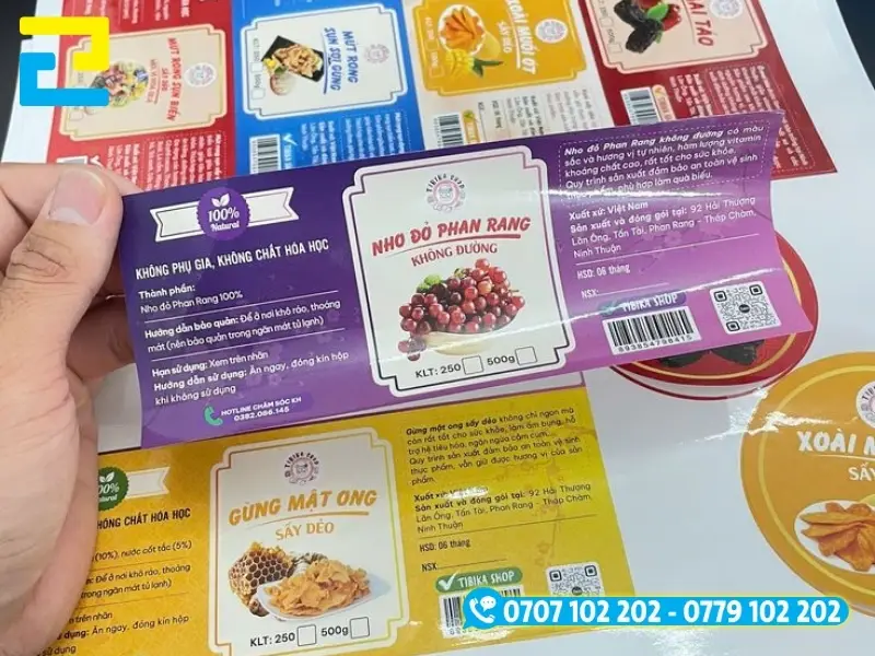 Công ty in tem dán nhãn hỗ trợ in đa dạng các loại tem nhãn với niều hình dạng