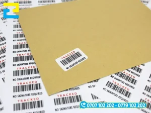 Decal sử dụng để in mã vật là decal cao cấp, chống nước, chống ẩm