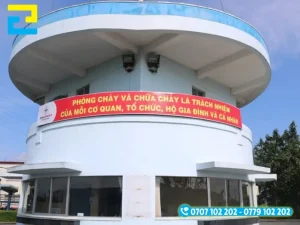 Mẫu banner dùng cho các cơ quan, xí nghiệp trong ngày lễ hưởng ứng PCCC