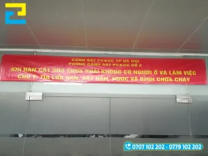Công ty In Ấn 2H nhận in banner tuyên truyền phòng cháy chữa cháy theo yêu cầu