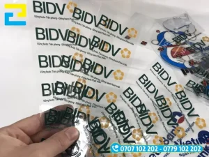 In decal DFT logo ngân hàng