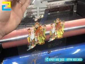 In decal DTF trên PET ó khả năng chịu nhiệt, chống nước tốt