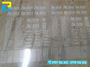 Các chi tiết in DTF trên decal sắc nét