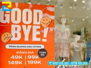 In decal quảng cáo các chương trình khuyến mãi, thu hút khách hàng