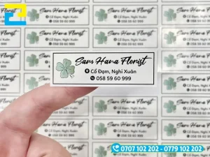 Tem nhãn thể hiện minh bạch các thông tin về thương hiệu, sản phẩm