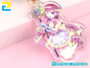 Móc khoá mica trong in UV hình nhân vật anime
