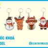 In Móc Khóa Noel Dễ Thương, Độc Đáo, Nhiều Mẫu Mã, Chất Liệu