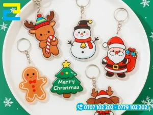 In Ấn 2H chuyên in mmocs khoá Noel trên nhiều vật liệu, đa dạng mẫu mã