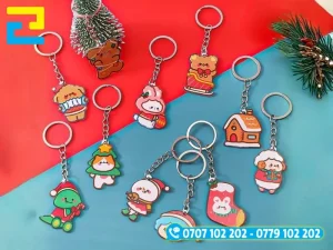 Mẫu 9: Móc khoá Noel hình nhân vật hoạt hình