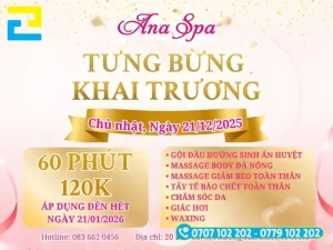 Background khai trương Ana Spa