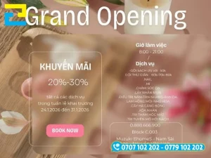 Background khai trương dùng làm phông nền checkin