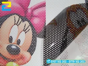 Decal lưới chống nắng, có thể in logo thương hiệu để tăng hiệu quả quảng cáo