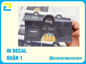 In Decal Quận 1 Lấy Ngay, Giá Rẻ Làm Tem Nhãn, Dán Cửa Kính