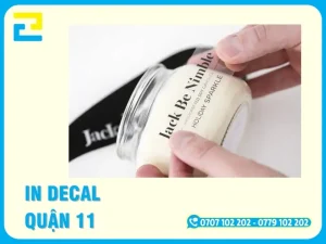 In Decal Quận 11 Nhanh, Lấy Liền Làm Logo Sản Phẩm, Dán Kính