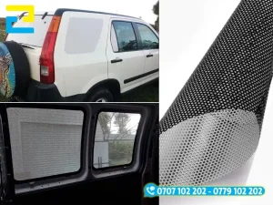 Decal lưới phù hợp dán xe, cửa hàng và văn phòng cần sự riêng tư