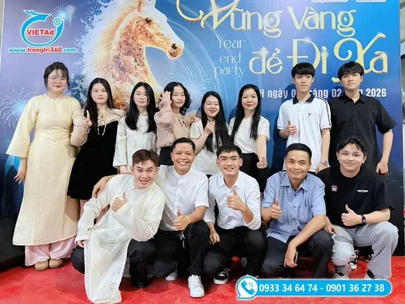 Tập thể Công Ty In Ấn Quảng Cáo 2H tại tiệc tất niên YEP 2025