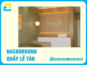 65+ Mẫu Backdrop, Background Quầy Lễ Tân Công Ty Đẹp, Hiện Đại