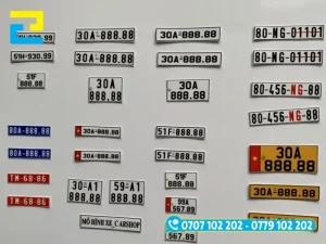 Decal biển số dán xe giúp bảo vệ biển số gốc sử dụng bền lâu