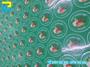 Decal nhựa sữa in tem nhãn thực phẩm