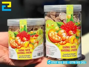 Decal PP chống nước, hình in bền màu lâu phù hợp sản phẩm mứt gừng yêu cầu độ bền màu tốt