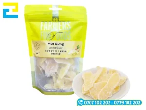 In tem nhãn mứt gừng cung cấp thông tin và tạo niểm tin cho khách hàng