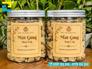 Tem nhãn mứt gừng in trên decal 3M