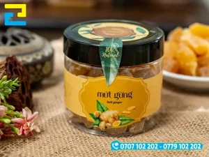 In Ấn 2H hỗ trợ thiết kế tem nhãn mứt gừng