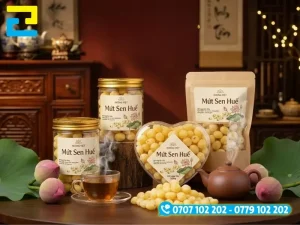 Kích thước, hình dạng tem nhãn mứt hạt sen