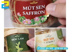 In Ấn 2H nhận in tem nhãn mứt hạt sen đẹp, hút mắt