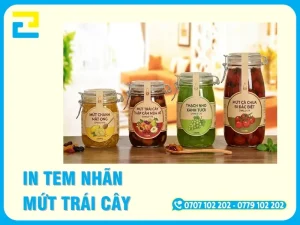 In Tem Nhãn Mứt Trái Cây Sắc Nét, Chống Thấm Nước, Giá Rẻ