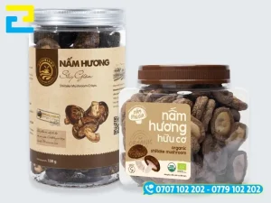 In tem nhãn nấm hương song ngữ Anh - Việt phục vụ xuất khẩu