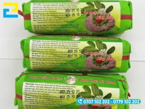 In tem nhãn nem chua chứa đầy đủ thông tin sản phẩm