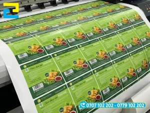 In Ấn 2H nhận in tem nhãn nem chua đủ kích thước, đa dạng vật liệu