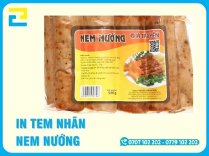In Tem Nhãn Nem Nướng Tại TPHCM – Lấy Liền Trong 2 Giờ | In Ấn 2H
