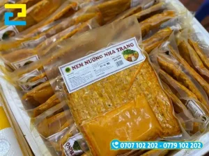 Tem nhãn nem nướng cần in rõ thương hiệu, thành phần